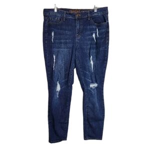 Copperflash Murray High Rise Ankle Skinny Women’s Jeans Distressed Size 14W